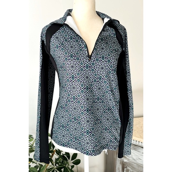 Kerrits Outdoor fleece sports athletic top in blue and purple - Size Small - Picture 6 of 15